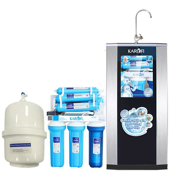 MÁY LỌC NƯỚC KAROFI ERO80 – 8 LÕI CÓ VỎ TỦ